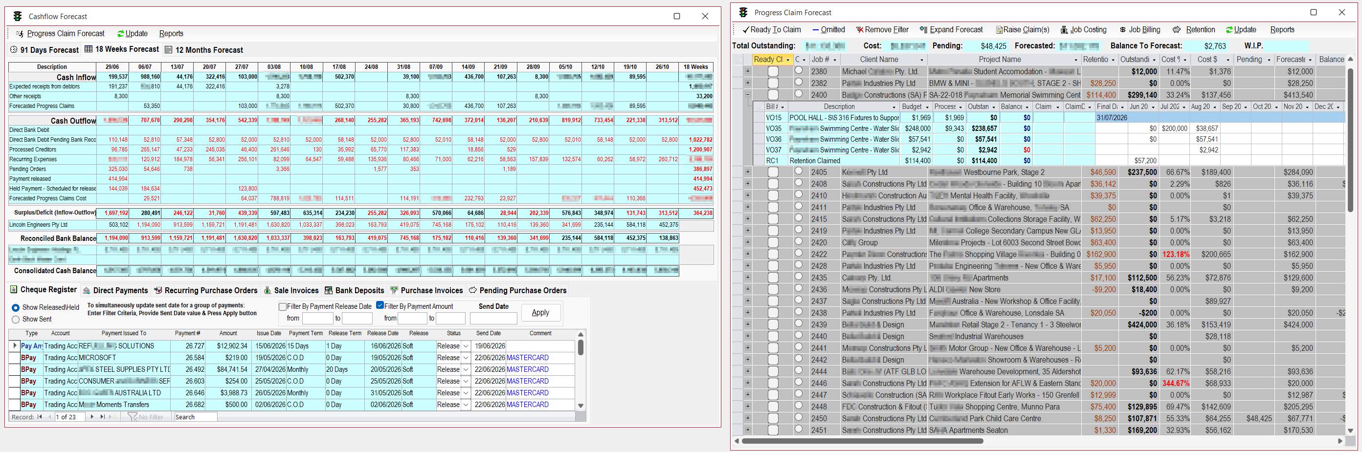 Cashflow module